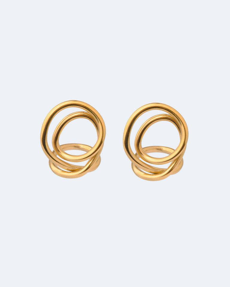 Letter to an Archaeologist - Gold Vermeil Earrings