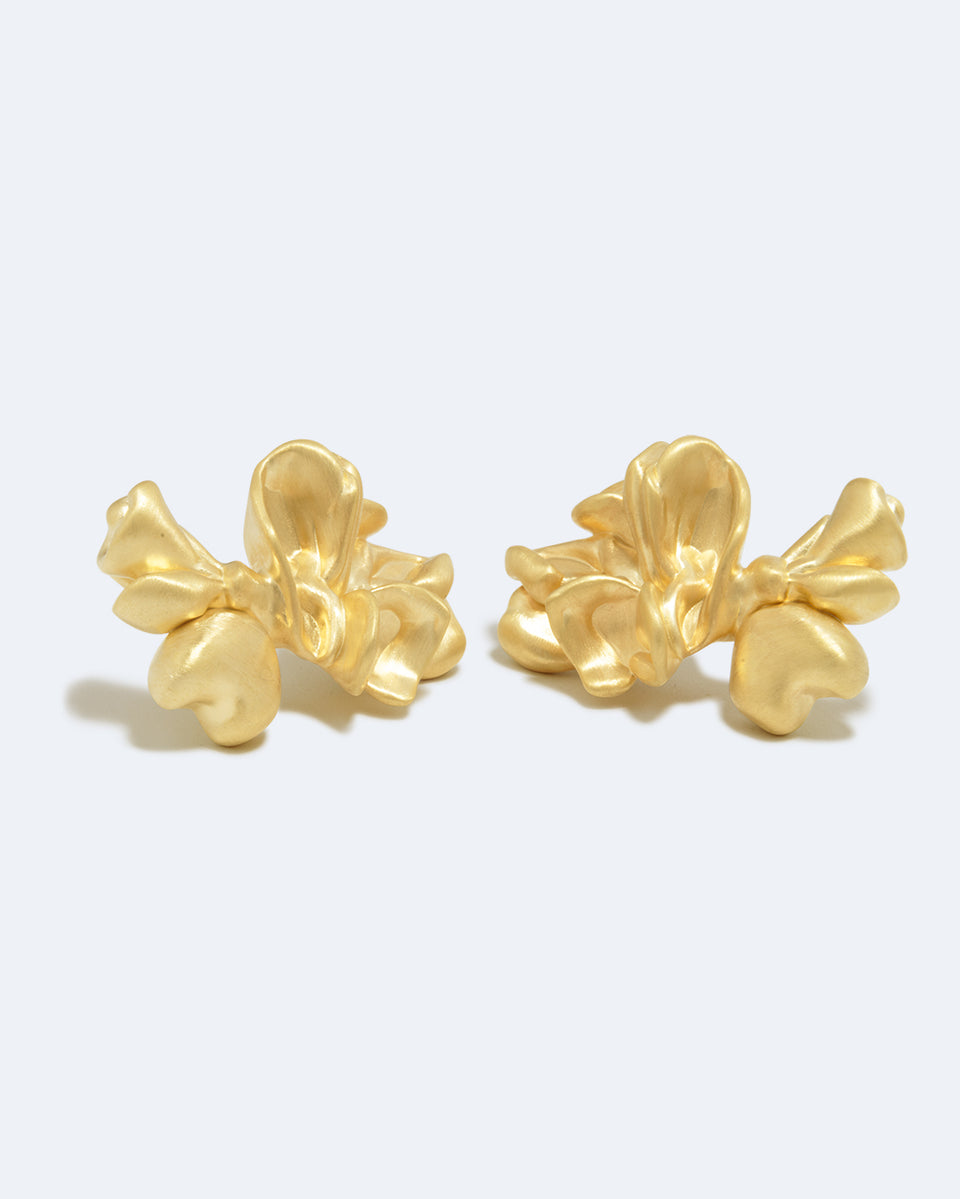 Oversized Splotch - Recycled Gold Vermeil Earrings