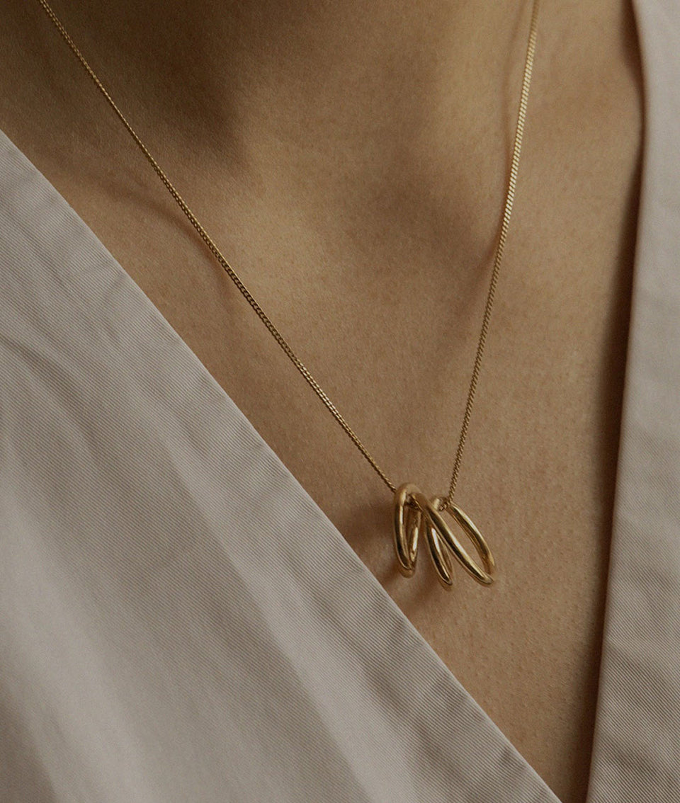 Flow - Recycled Gold Vermeil Pendant