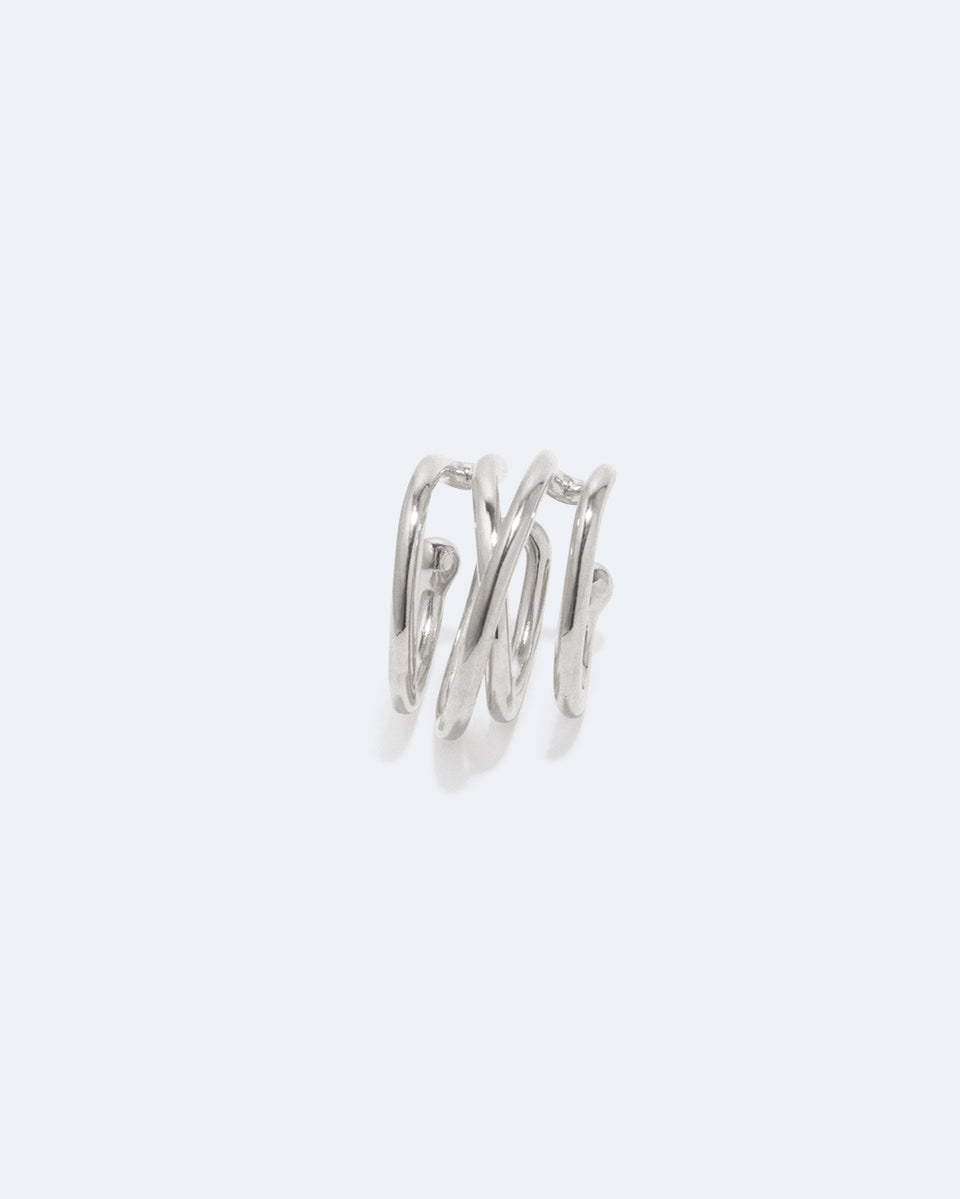Blast - Recycled Silver Ear Cuff