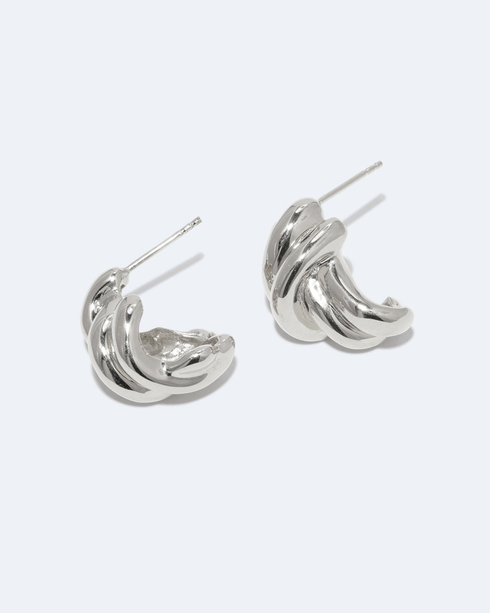 Kettle - Recycled Silver Earrings