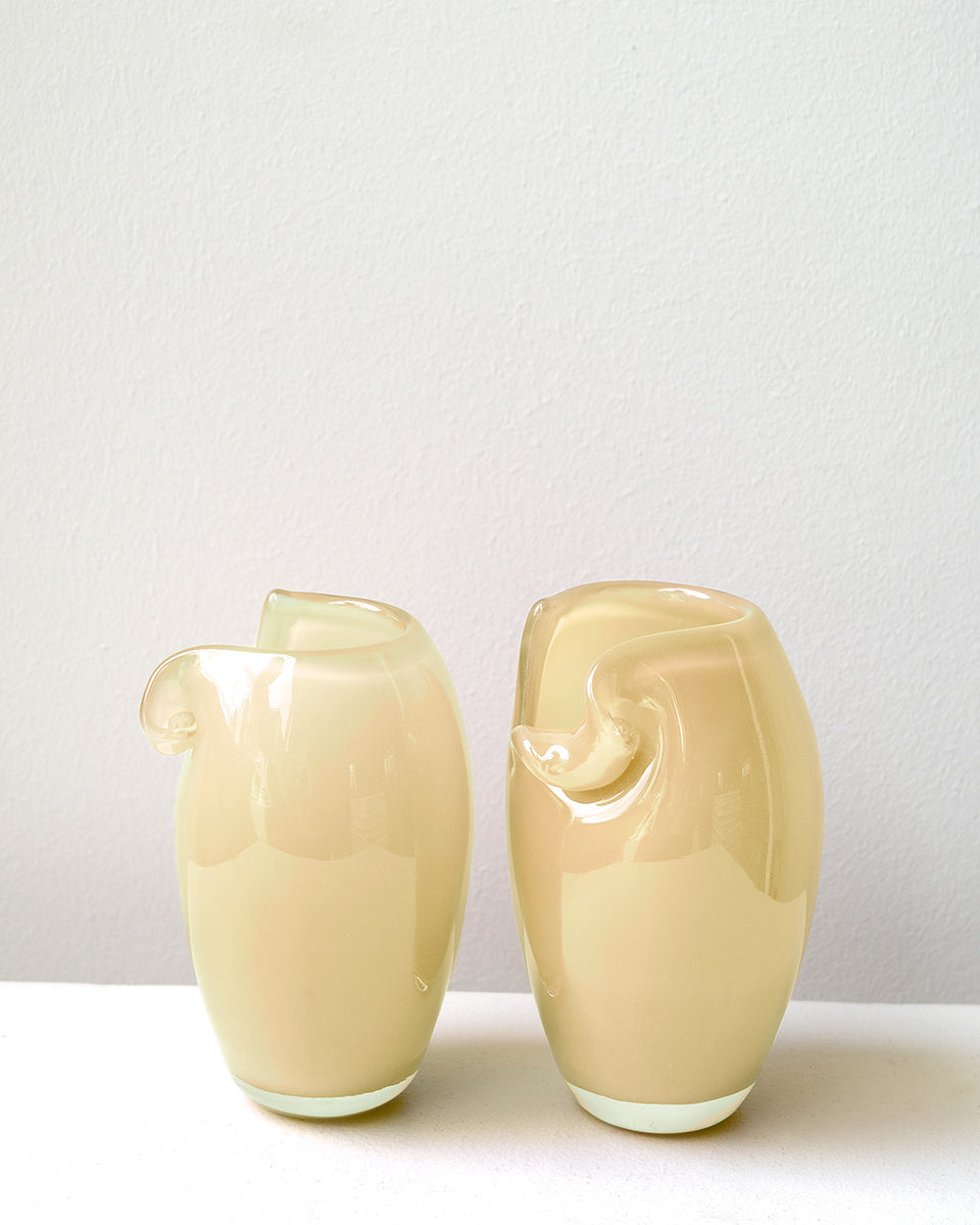 B159 - Recycled Glass Mini Vase in Sunset Yellow