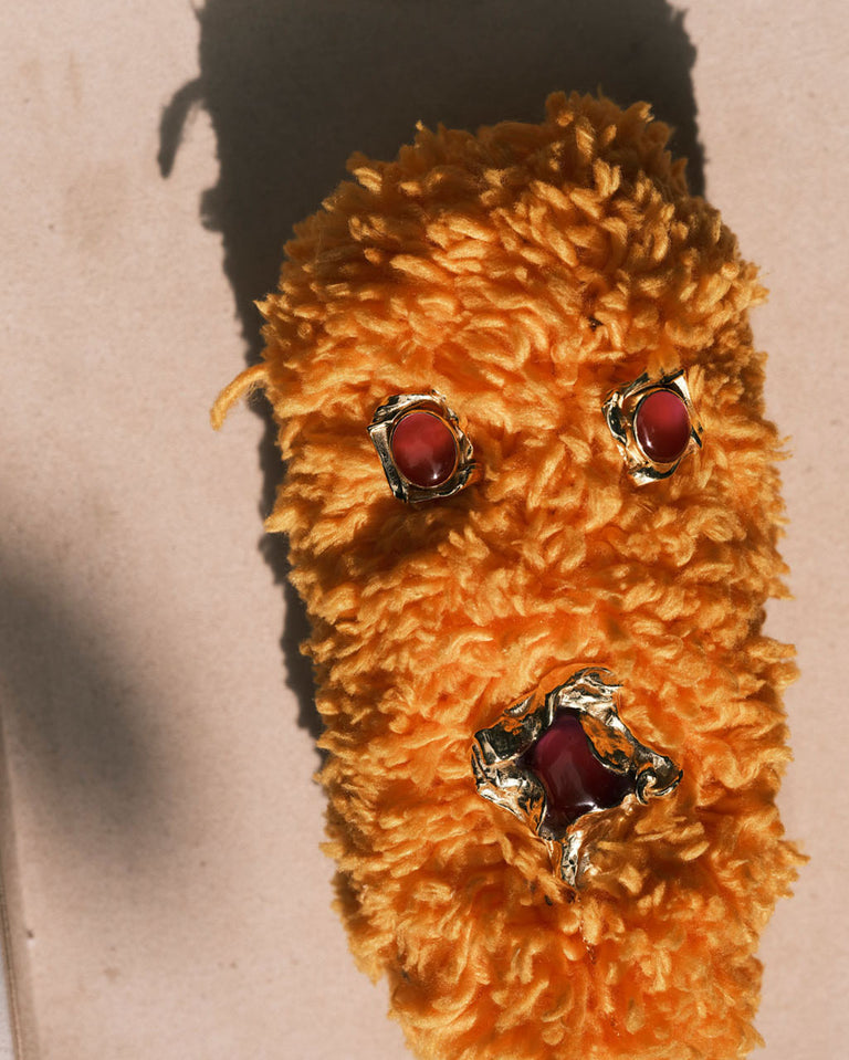 Galileo - Pink Resin and Gold Plated Earrings