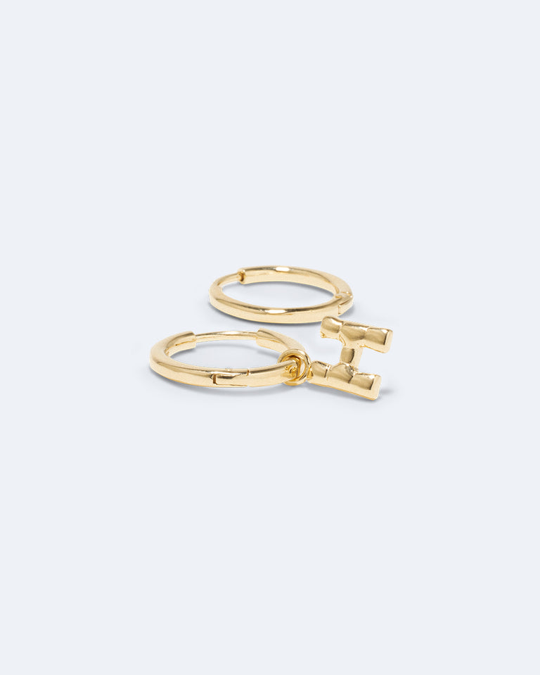 Classicworks™ H - Recycled Gold Vermeil Earrings