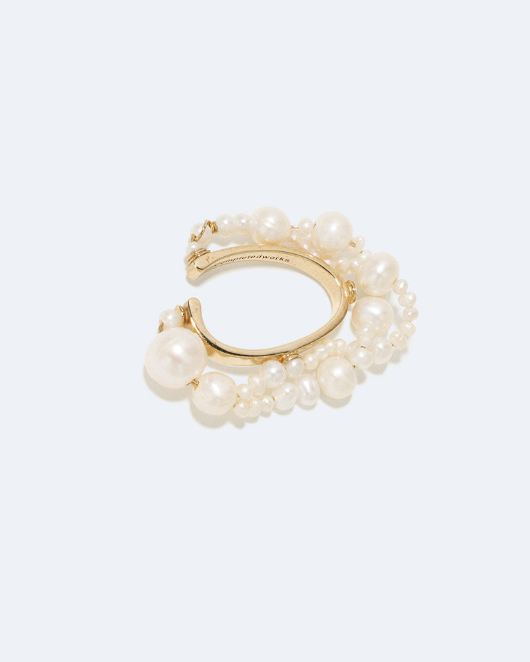 Nimbus - Pearl and Recycled Gold Vermeil Ear Cuff