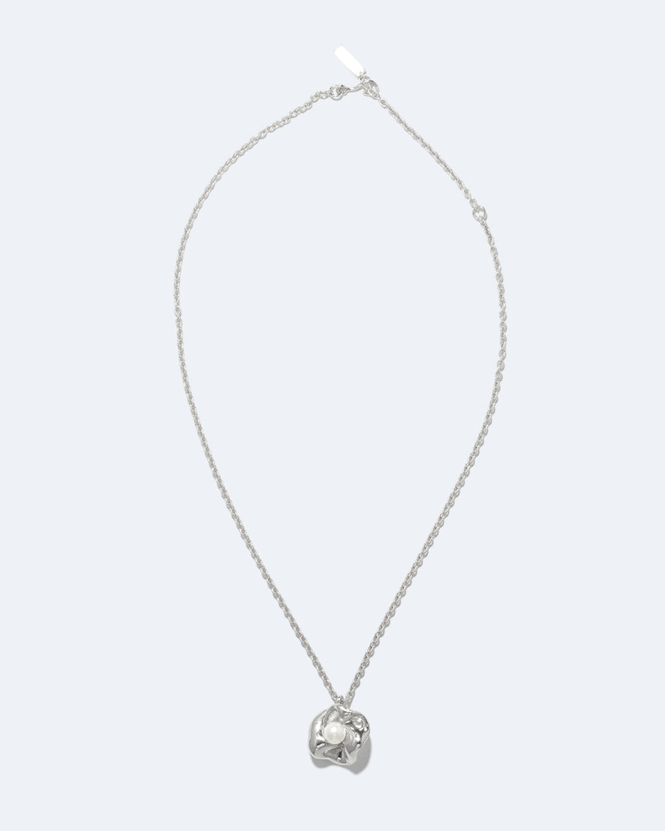 Dream Odyssey - Pearl and Recycled Silver Pendant