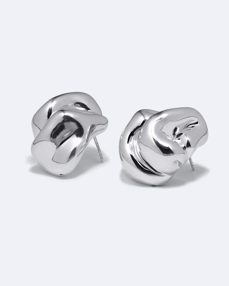 Knoll - Recycled Silver Earrings