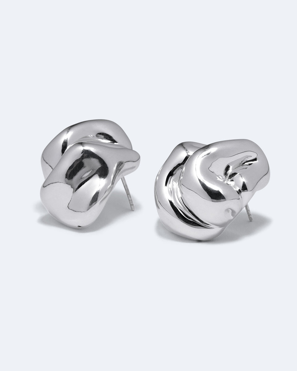 Knoll - Recycled Silver Earrings