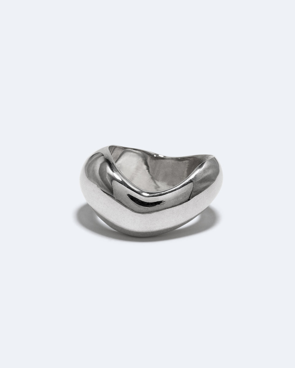 Post‐Capital - Set of 3 Platinum Plated Stacking Rings