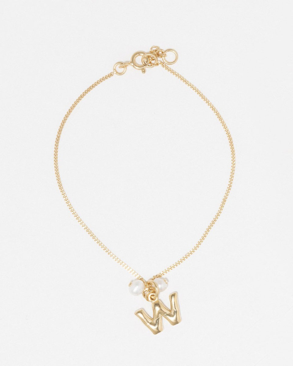 Classicworks™ W - Pearl and Recycled Gold Vermeil Bracelet