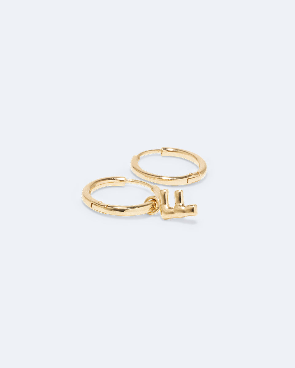 Classicworks™ F - Recycled Gold Vermeil Earrings