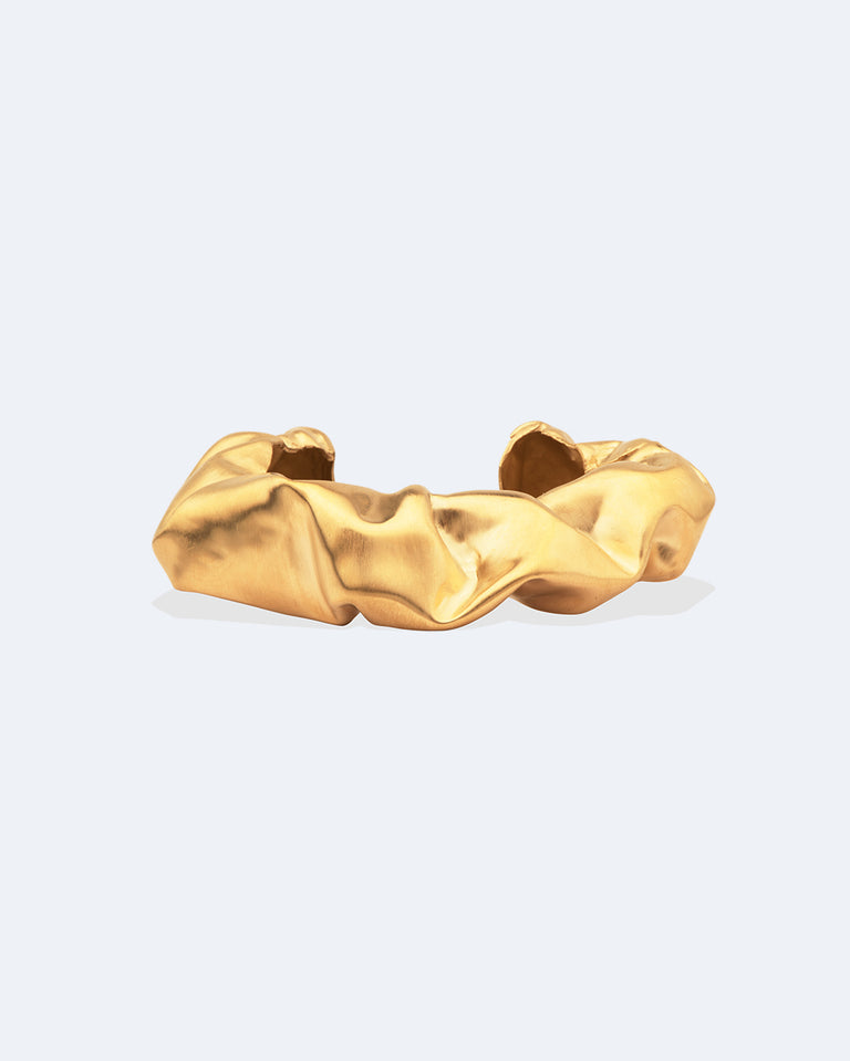 Scrunch - Gold Plated Cuff