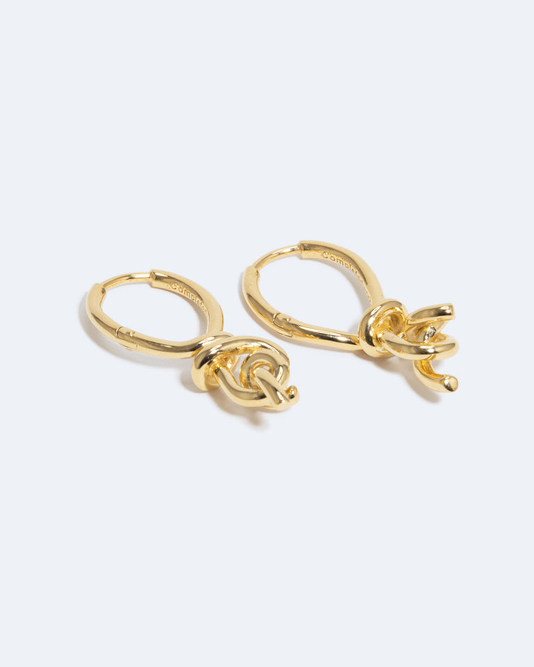 "Notsobig" Thread I - Recycled Gold Vermeil Earrings
