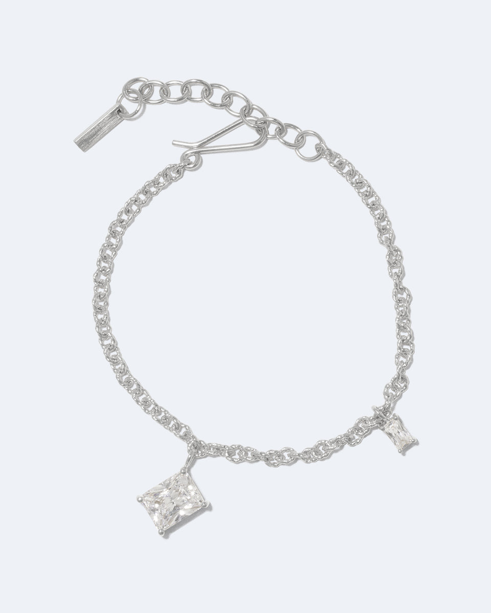 Encrypted Dreams - Zirconia and Sterling Silver Bracelet
