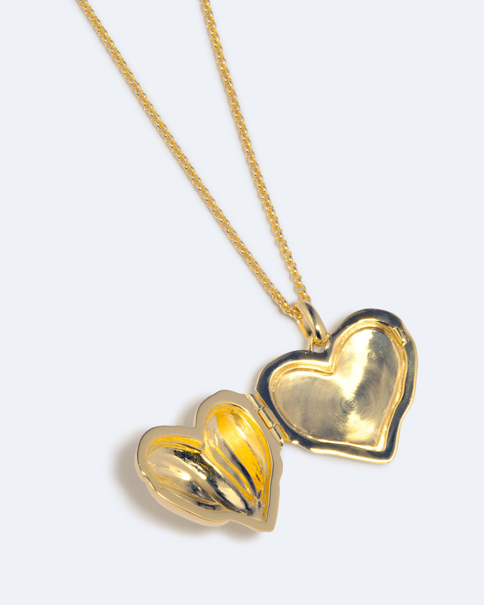 Heart Locket - Recycled Gold Vermeil Pendant