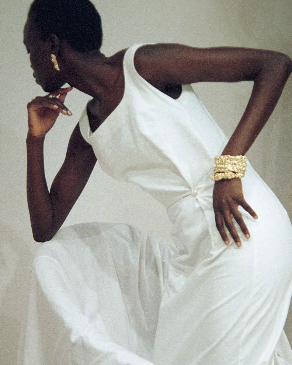 "Notsomuch" Padding - Gold Plated Cuff