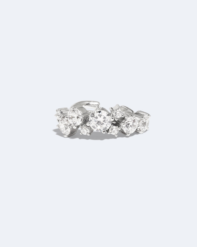Horizons - Zirconia and Recycled Silver Ear Cuff