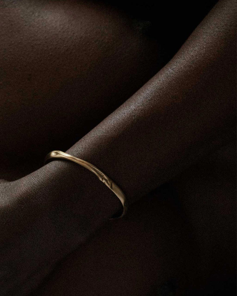 Deflated ("Do Not Inflate") - Gold Vermeil Cuff