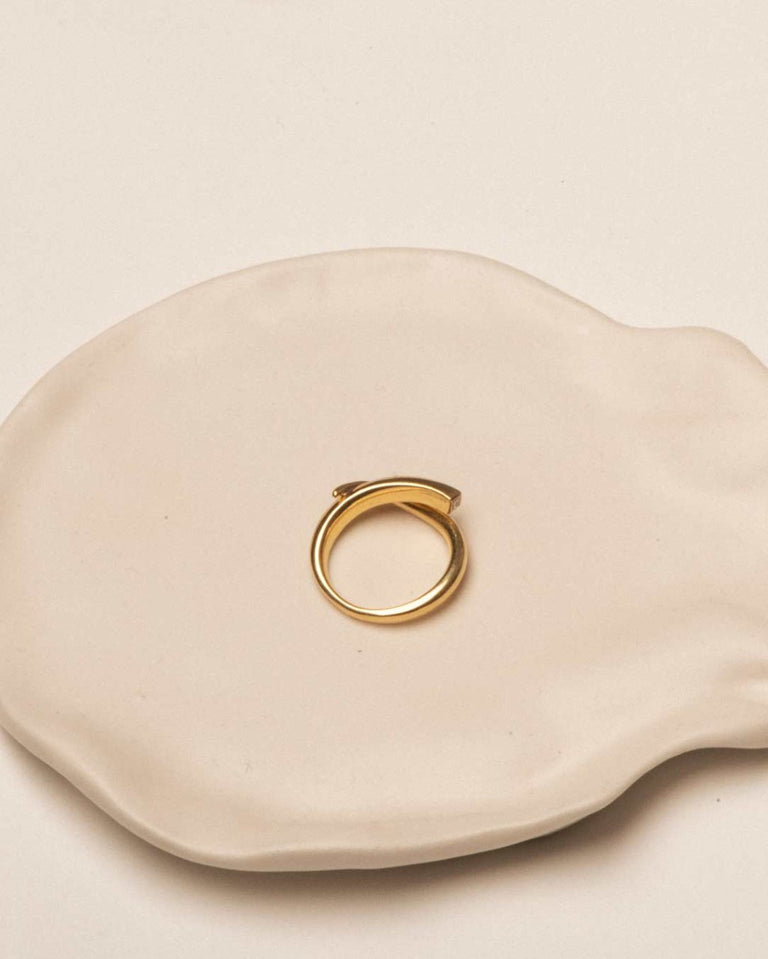 A River in the Dales - 18 Carat Yellow Gold and Diamond Ring