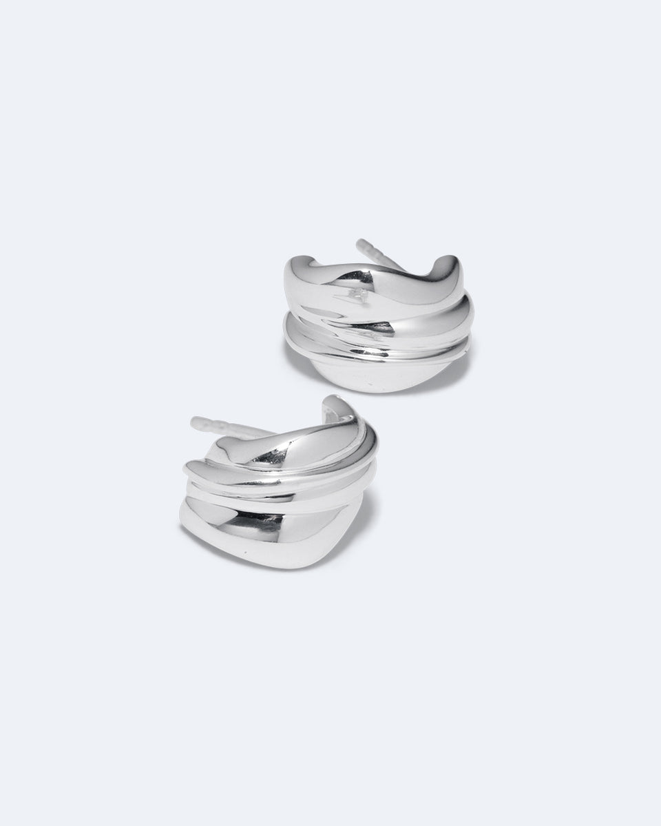 Foreshore - Recycled Silver Earrings