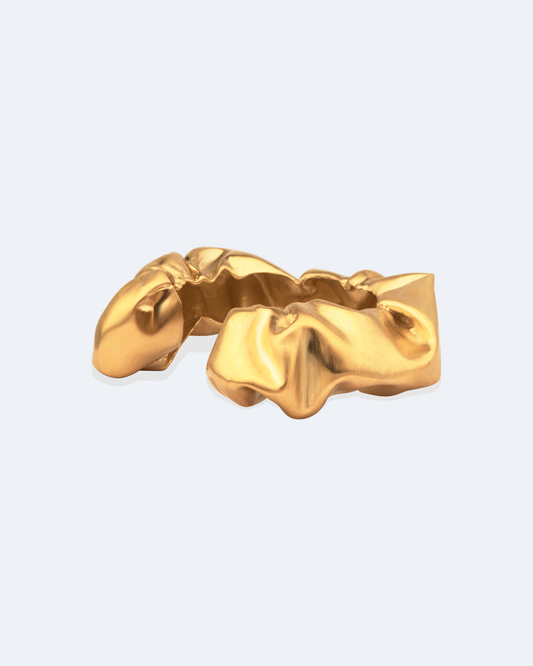 Scrunch - Gold Plated Cuff