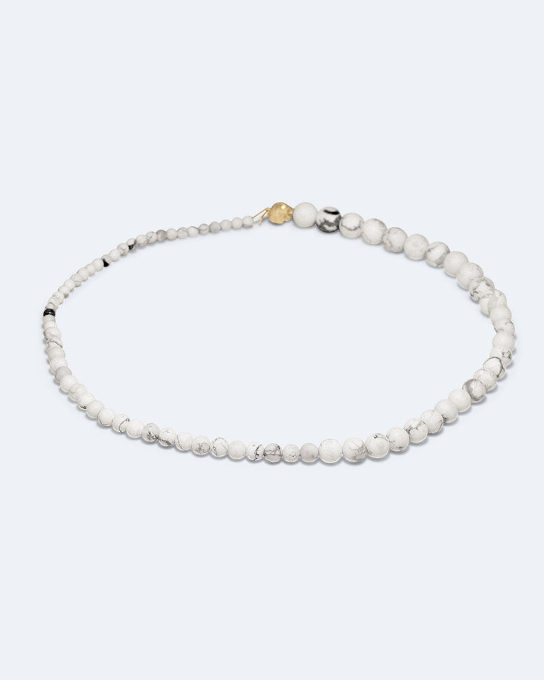 Tidelands - White Howlite and Recycled Gold Vermeil Necklace