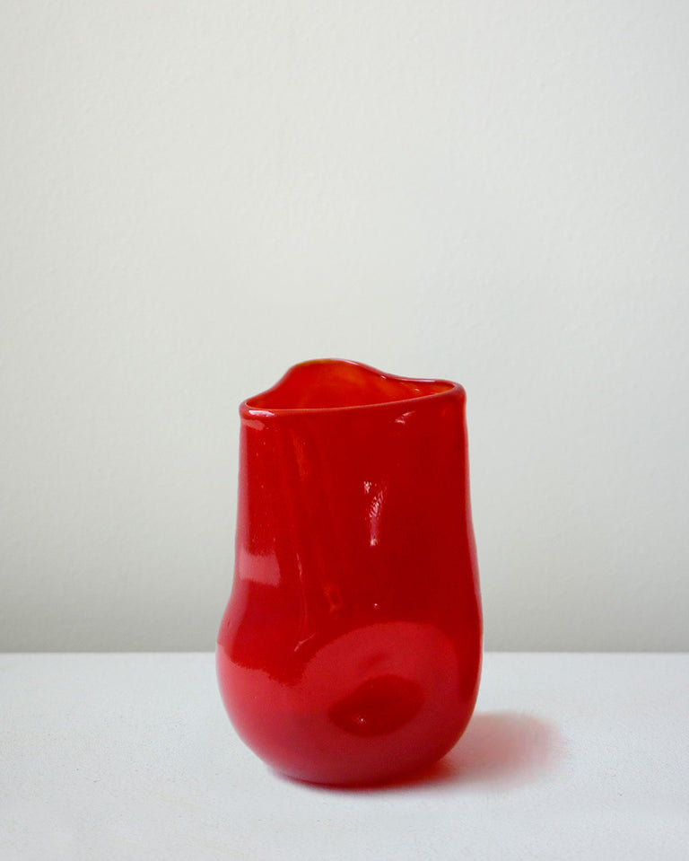 Thaw - Recycled Tall Glass in Red