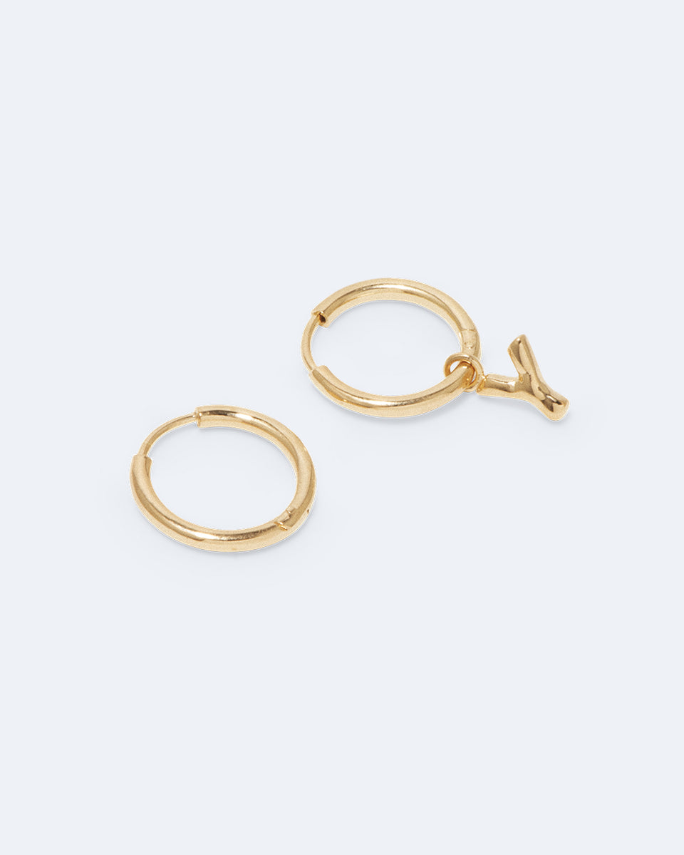 Classicworks™ Y - Recycled Gold Vermeil Earrings