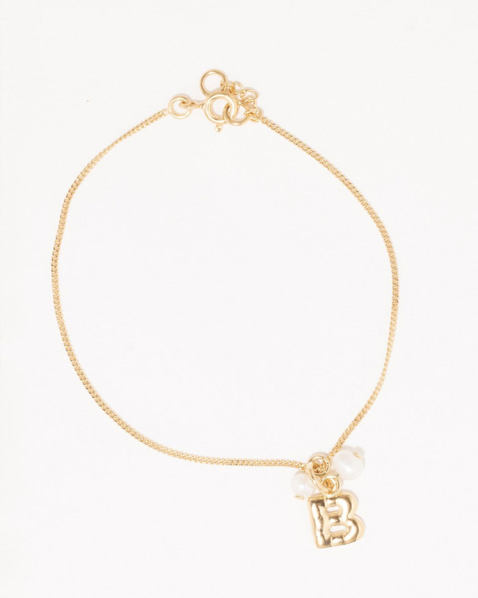 Classicworks™ B - Gold Vermeil and Pearl Bracelet