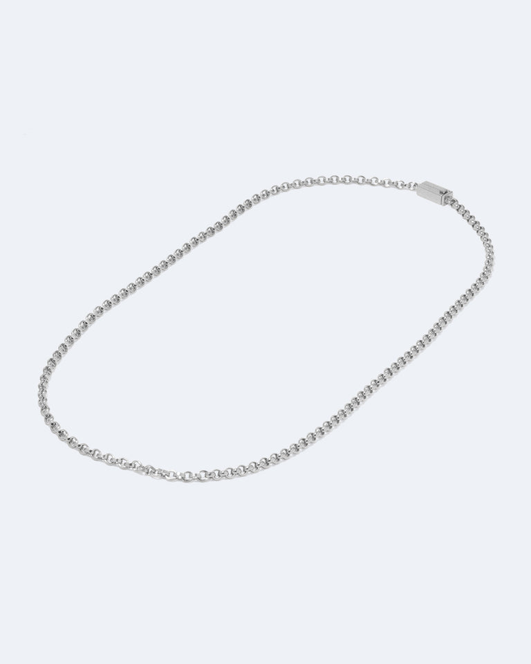 H21 - Platinum Plated Sterling Silver Necklace