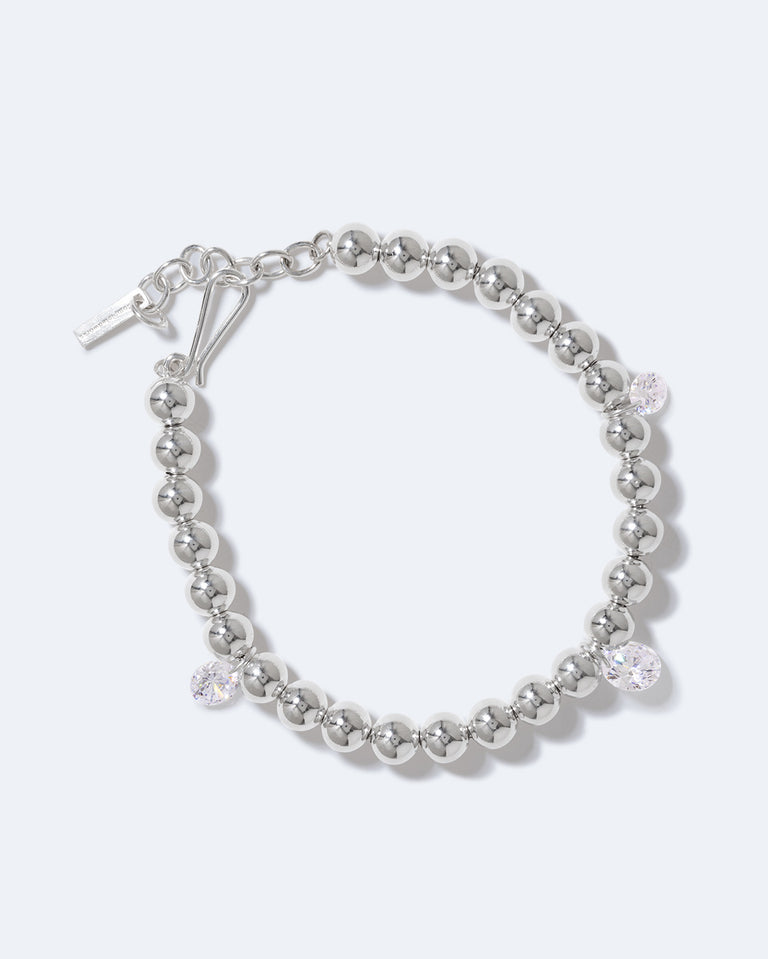 Every Cloud Has A Silver Lining - Zirconia and Sterling Silver Bracelet