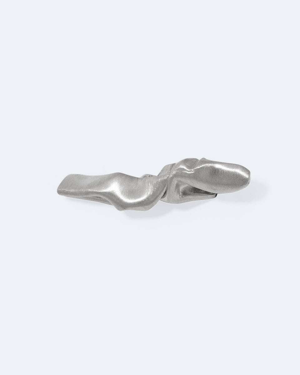 Crumple - Recycled Silver Tie Pin