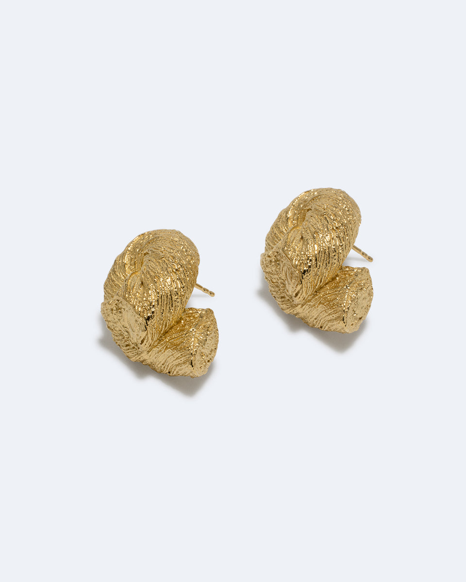 Cord - Gold Plated Earrings