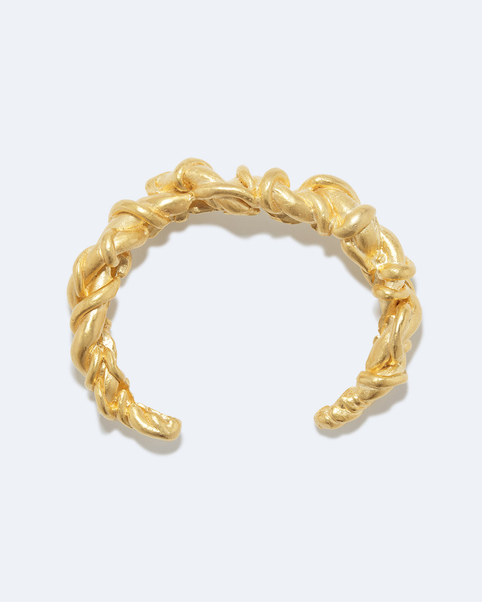 Labyrinth - Gold Plated Cuff