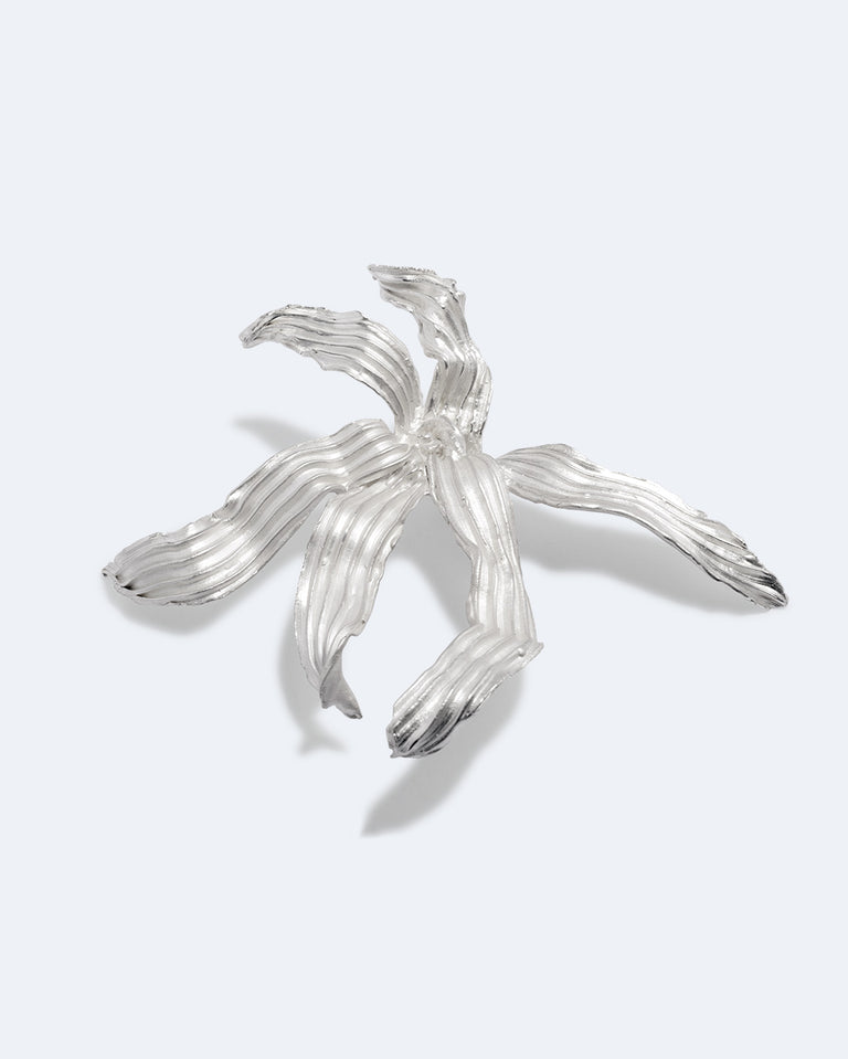 The Ebb - Silver Plated Brooch