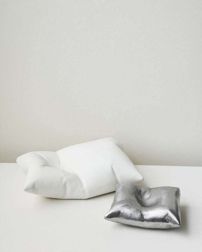Bumped - Aluminium Cushion in Silver