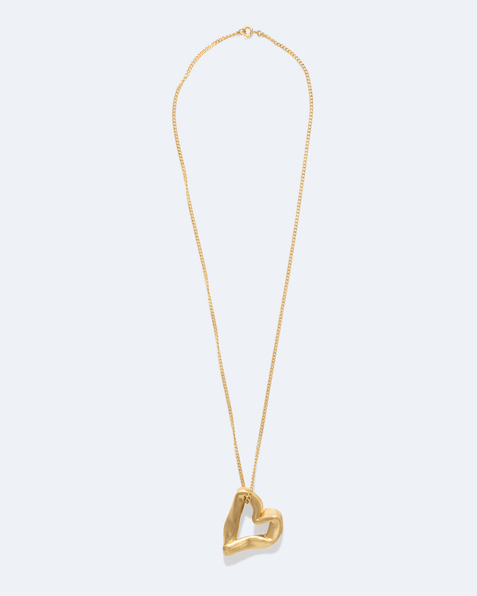 The Heart Is Not A Metaphor - Recycled Gold Vermeil Pendant