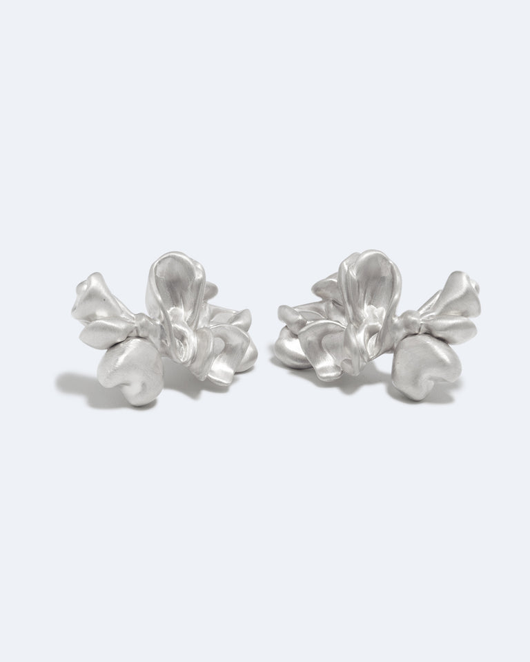 Splotch - Recycled Silver Earrings