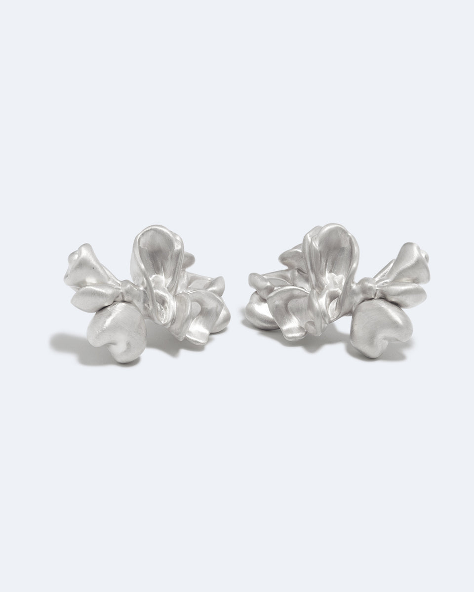 Splotch - Recycled Silver Earrings