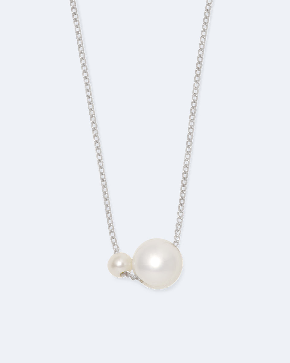 One [Blank] Can Change the World - Pearl and Recycled Silver Pendant