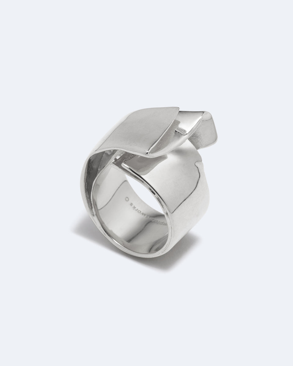 Soggy Envelope - Recycled Silver Ring