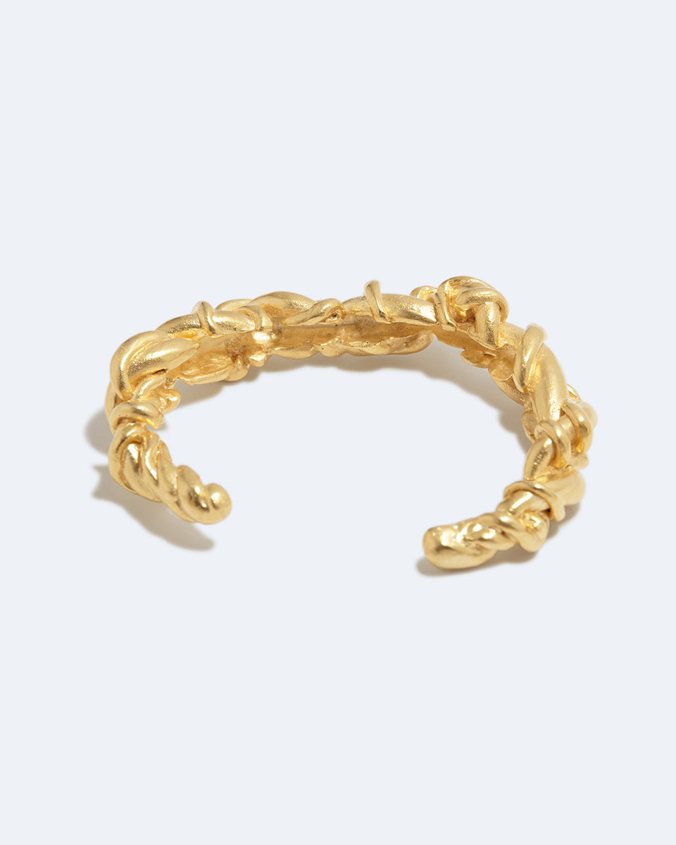 Labyrinth - Gold Plated Cuff