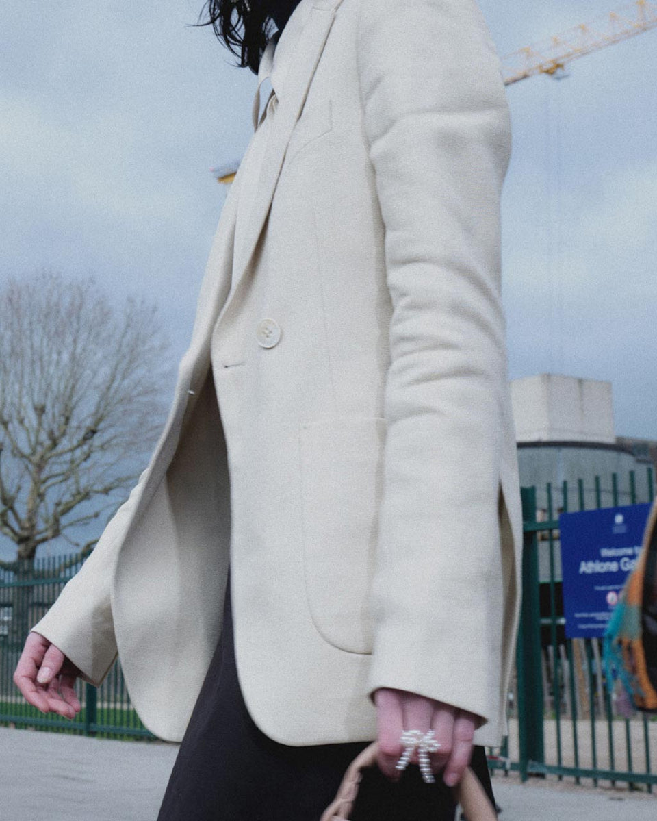 Loop‐the‐Loop - Pearl and Recycled Gold Vermeil Ring