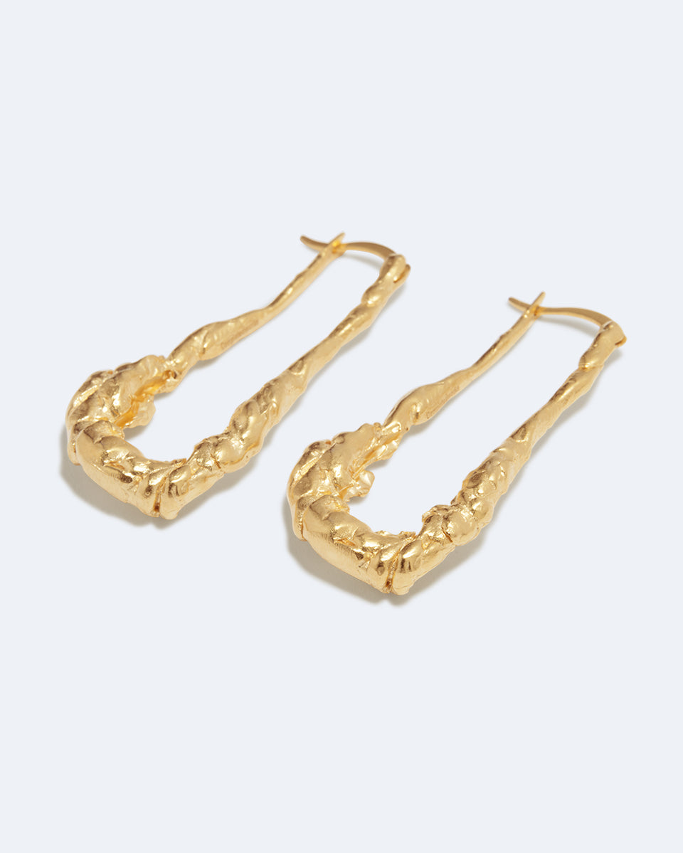 Dripstone - Gold Plated Earrings
