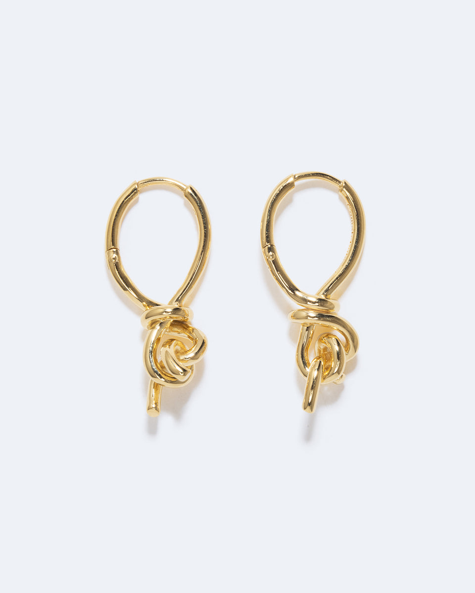 "Notsobig" Thread I - Recycled Gold Vermeil Earrings