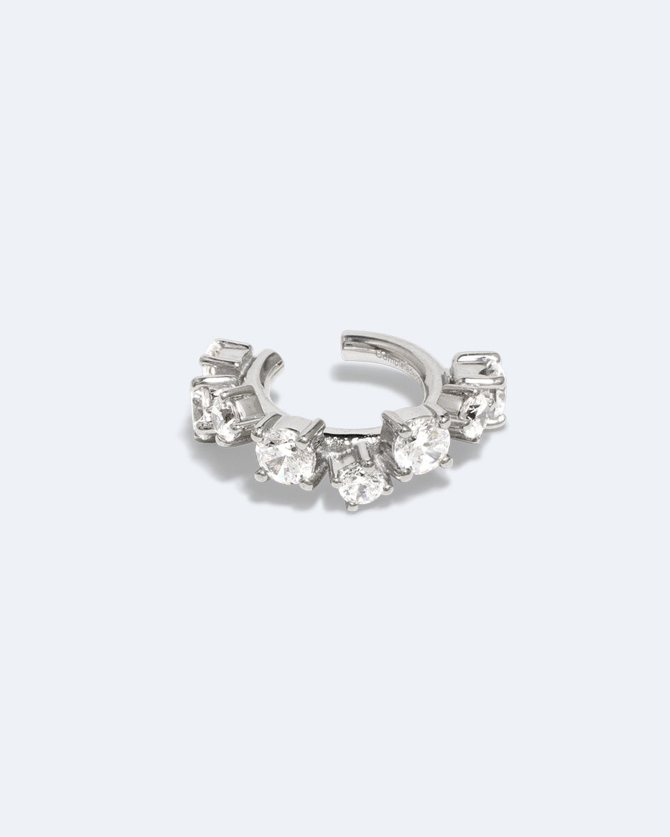Myth II - Zirconia and Recycled Silver Ear Cuff