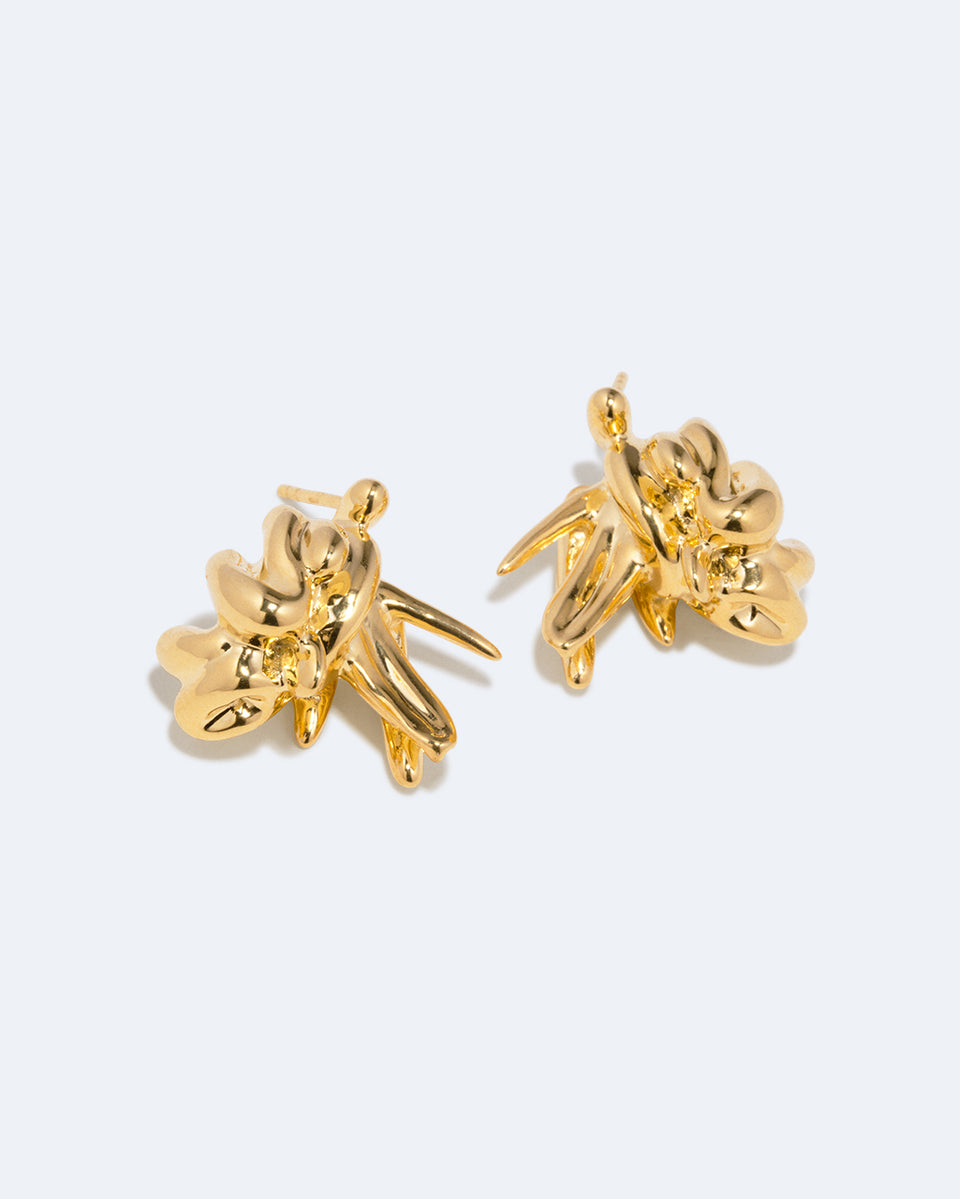 "Notsobig" General Strike - Gold Plated Earrings
