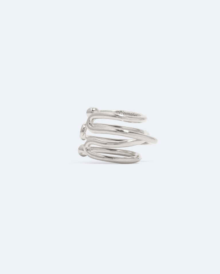 Blast - Recycled Silver Ear Cuff