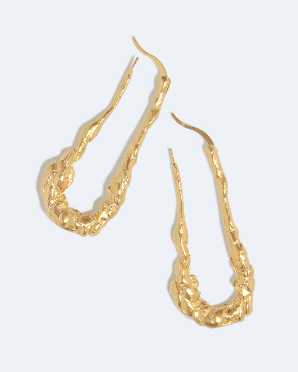 Dripstone - Gold Plated Earrings