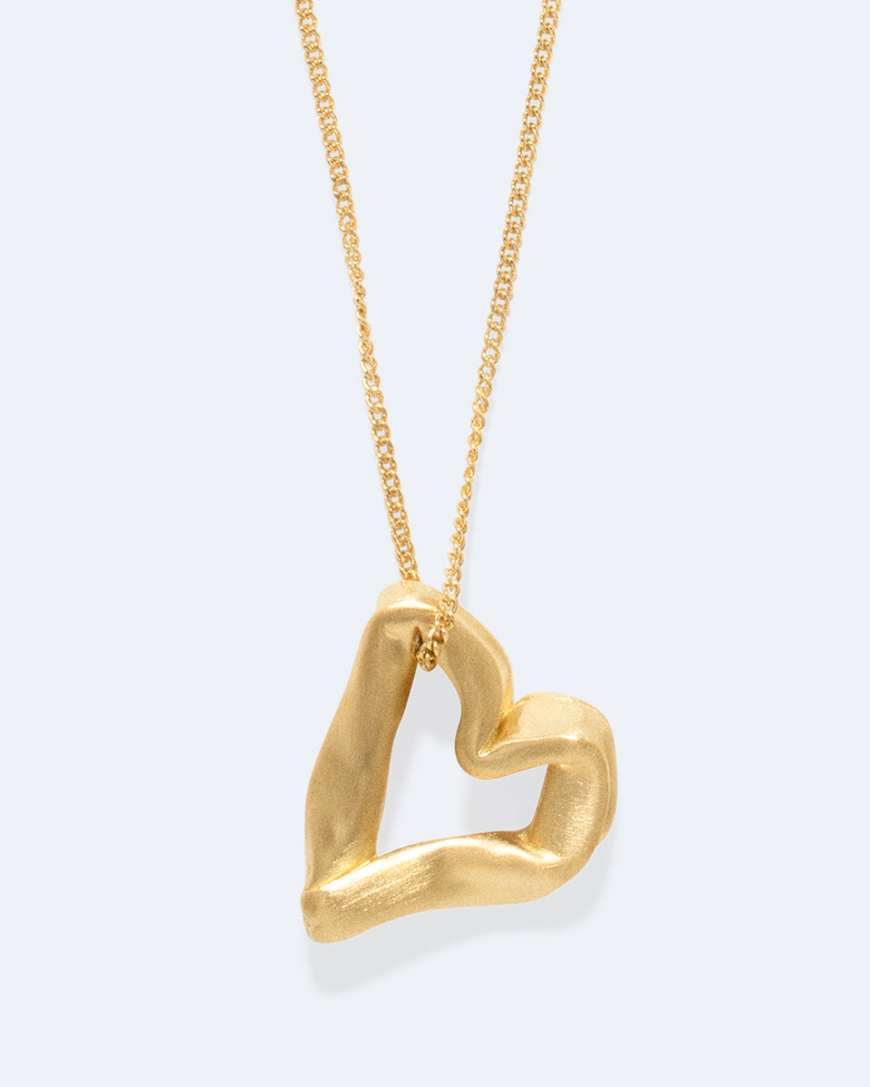 The Heart Is Not A Metaphor - Recycled Gold Vermeil Pendant